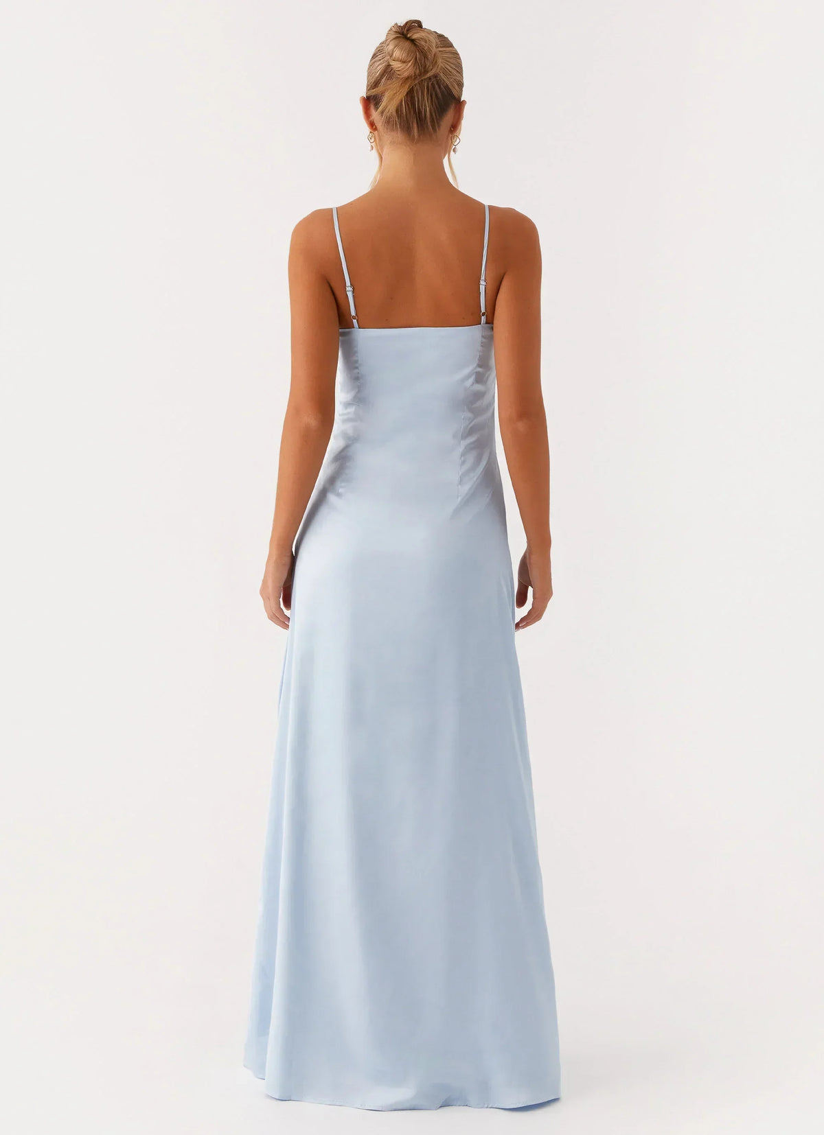 Aster Bloom Maxi Dress - Blue