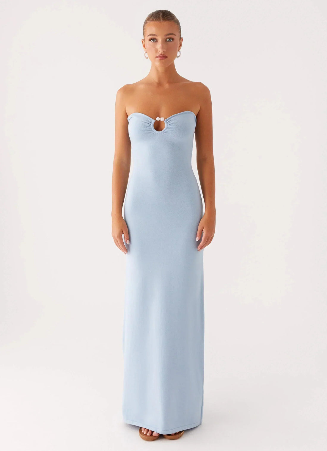 Samson Knit Maxi Dress - Blue