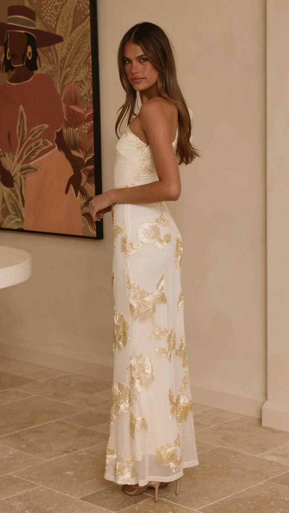 Darlee Maxi Dress - Yellow Floral