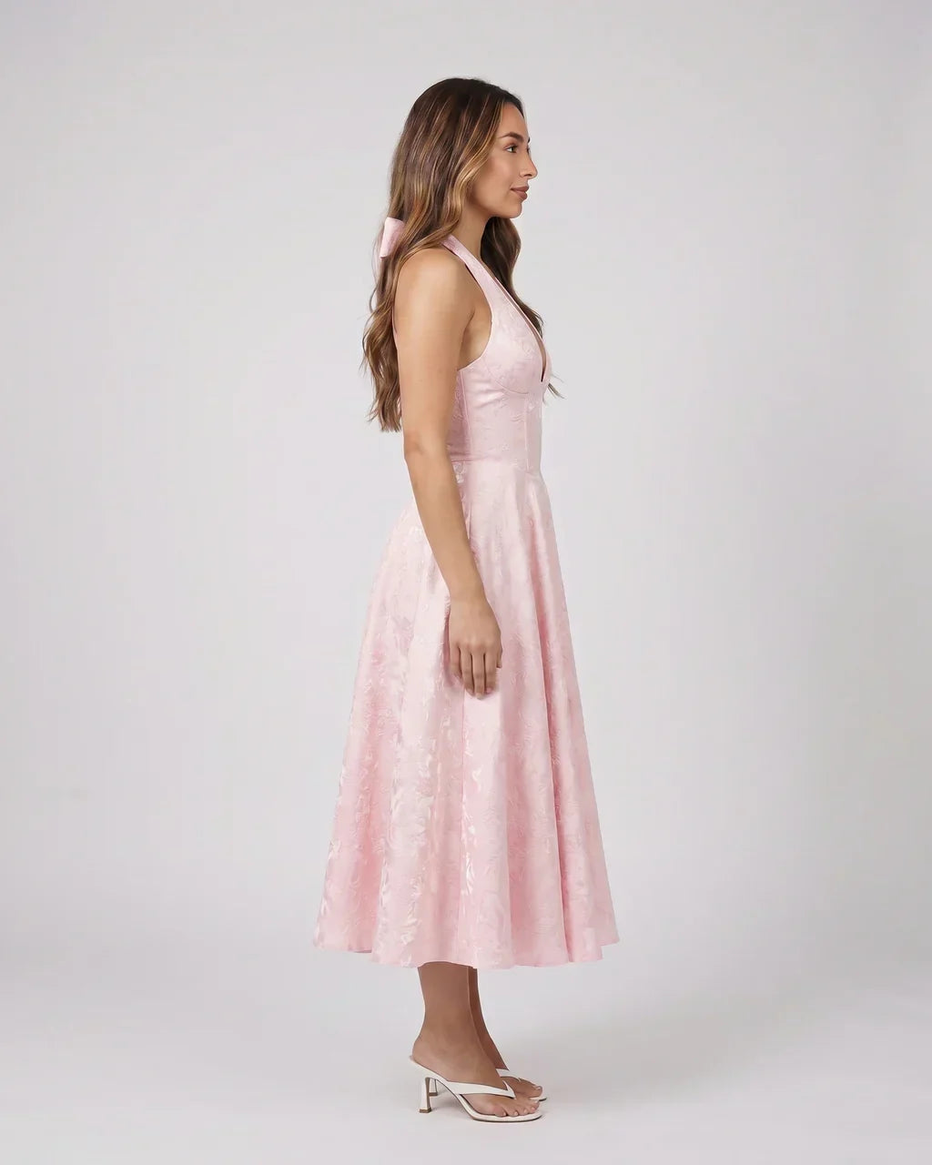 Sienna Jacquard Midi Dress