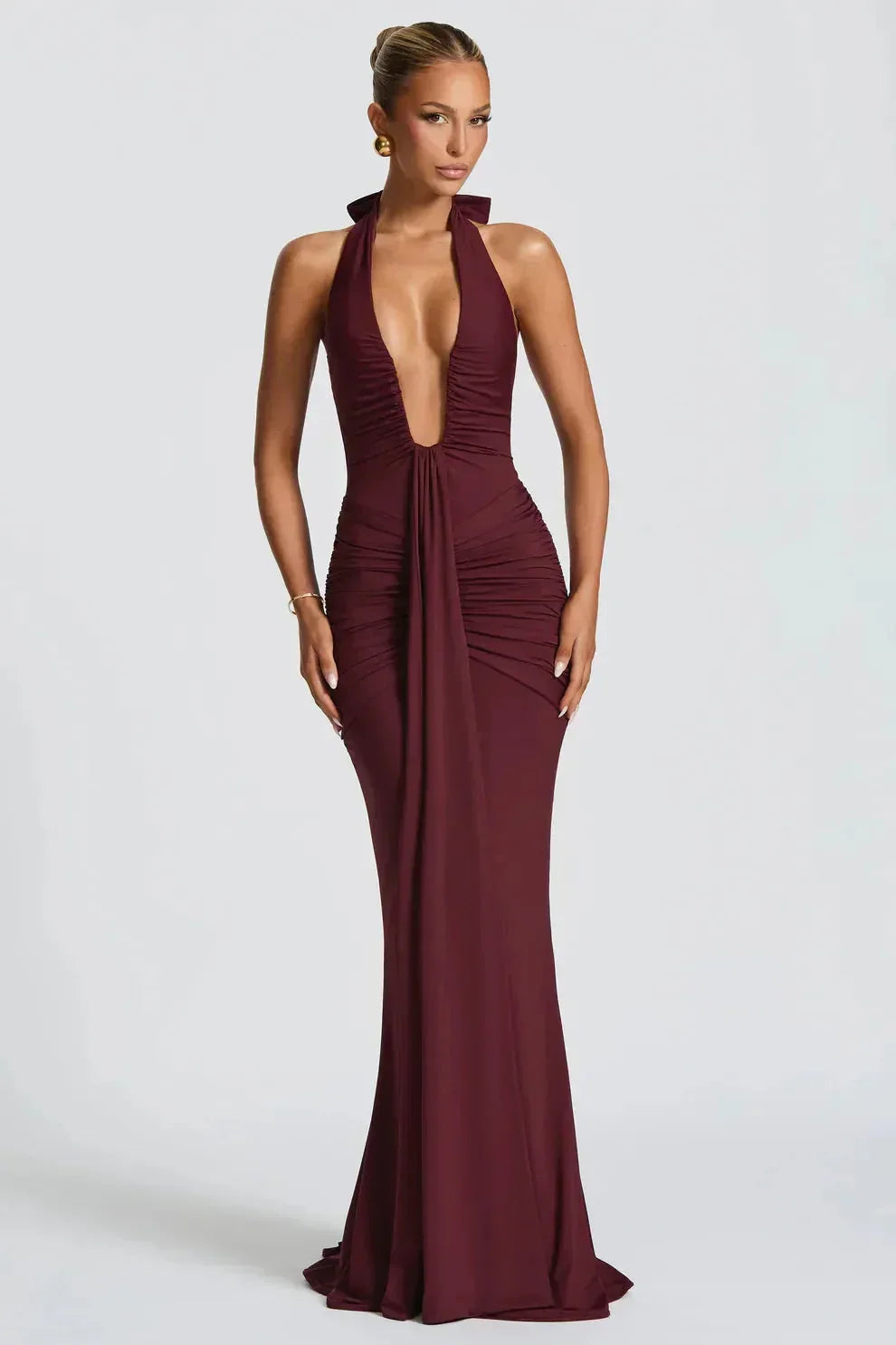 Sienna Ruched Maxi Dress