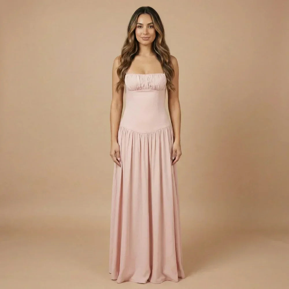 Margot Ruched Maxi Dress