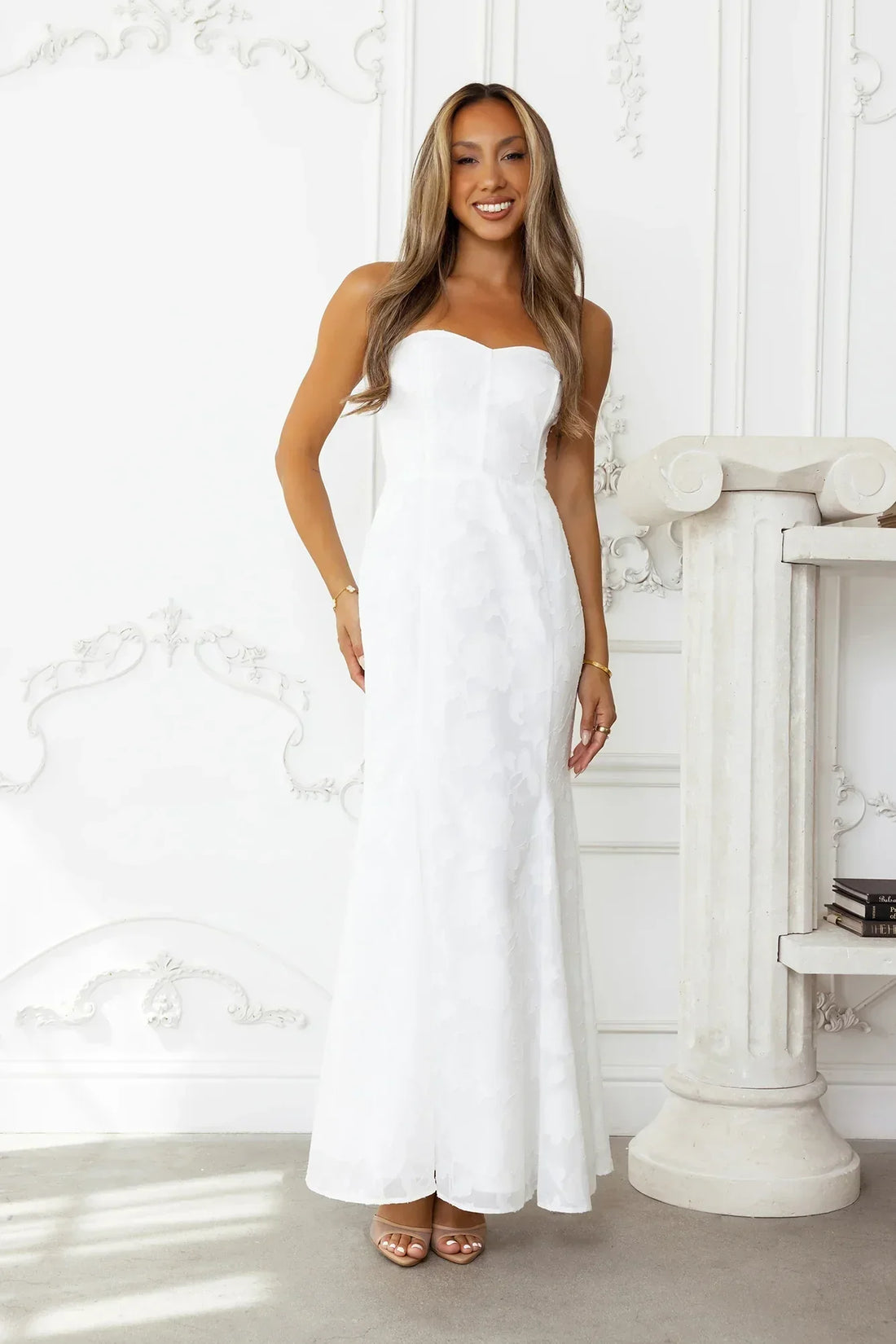 Sea Kissed Strapless Maxi Dress
